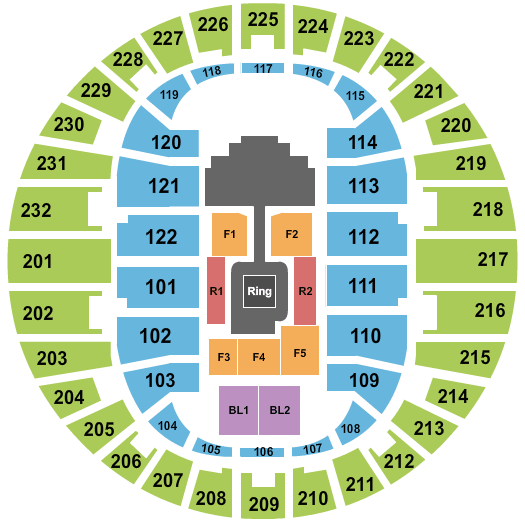 Scope Arena WWE Seating Chart